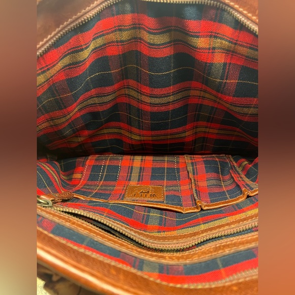 HANK LEATHER SATCHEL-COGNAC-EXCELLENT CONDITION - Picture 13 of 15